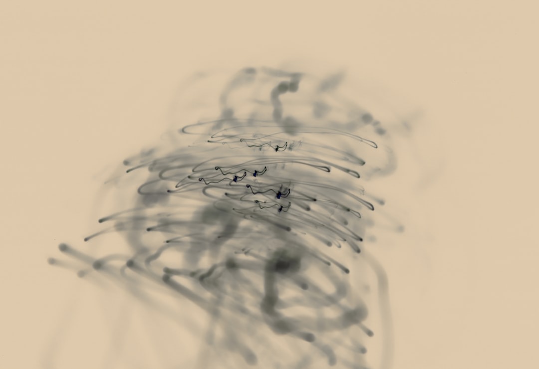 a blurry photo of a bunch of wires